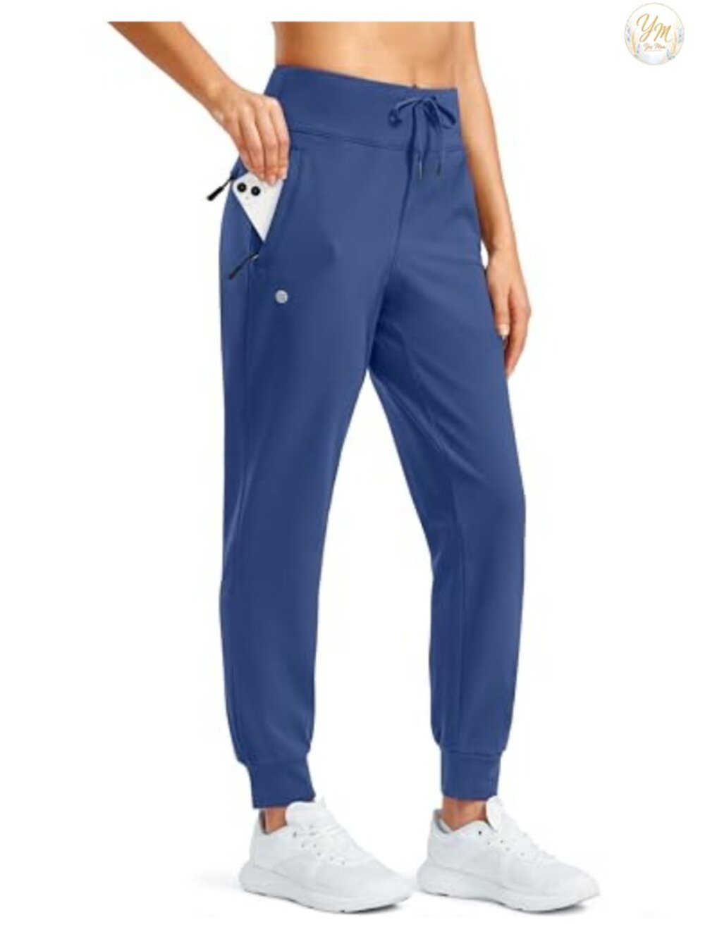 Women's Fleece Lined Joggers Water Resistant Hiking Pants High Waisted with